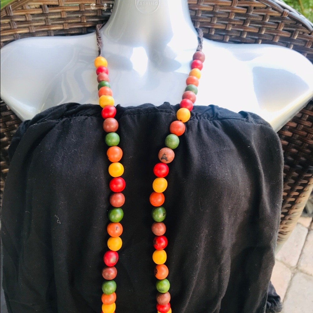Maria Oiticica  37.5" Multi Beaded necklace